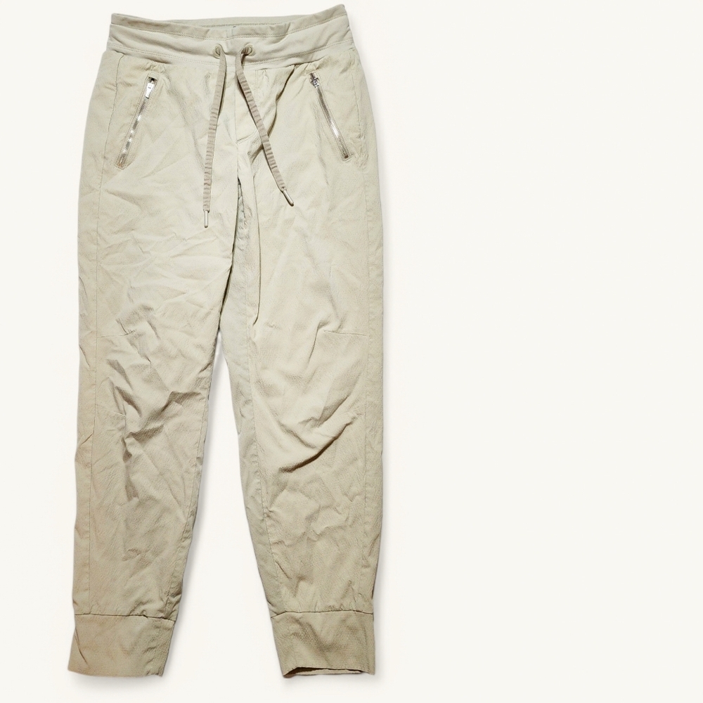 Athleta Cream Tan Relaxed Fit Joggers
